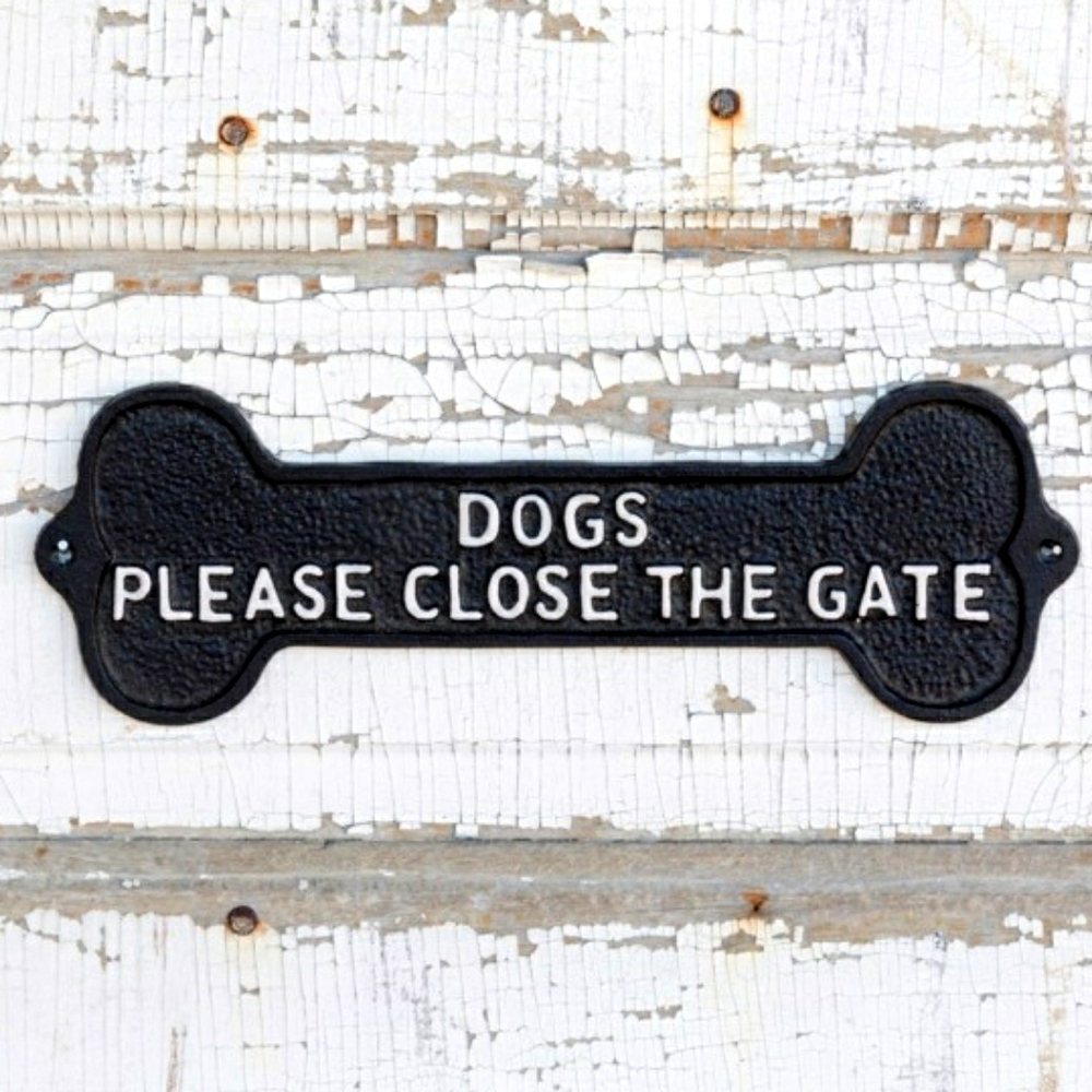 Please Close The Gate Sign